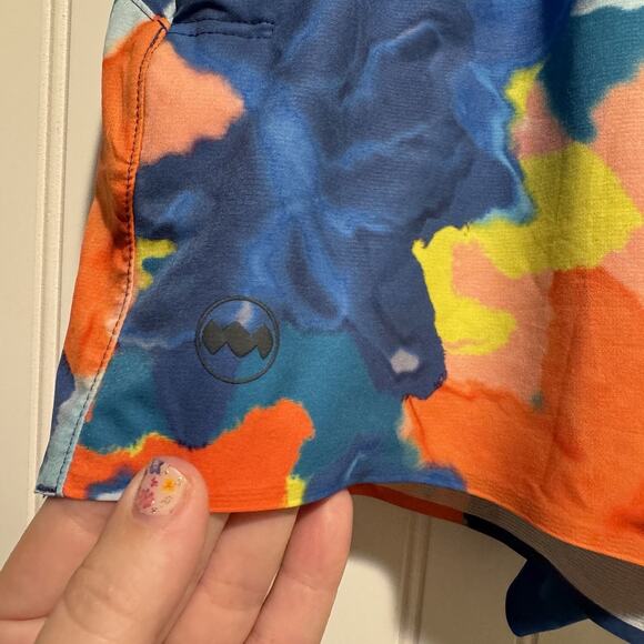 Janji Transit Tech Shorts Multicolored Floral Unlined Size Small - Picture 2 of 5